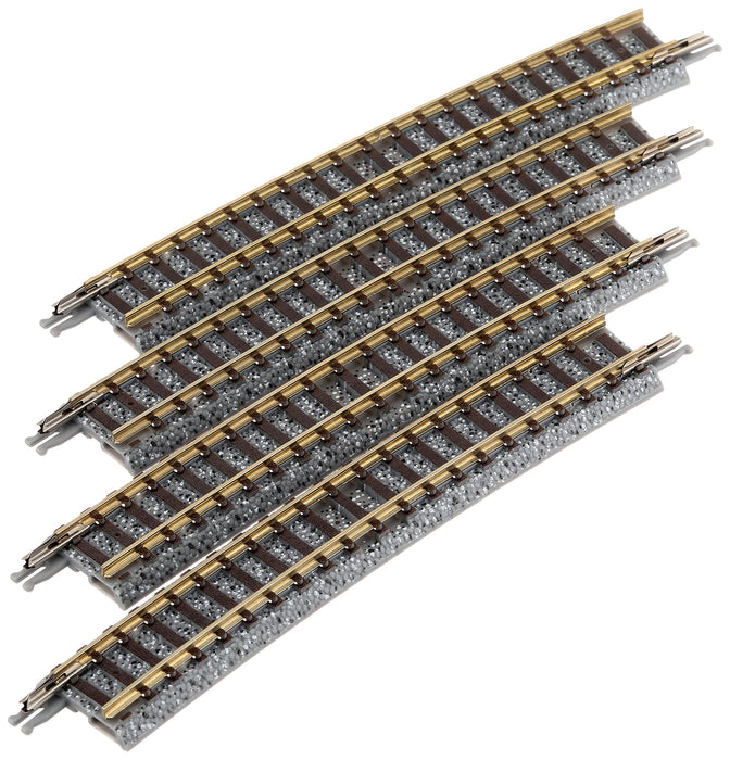 Tomytec Tomix N Gauge Curved Rail C605-10 F Lot de 4 - 1870 Fournitures pour modèles ferroviaires