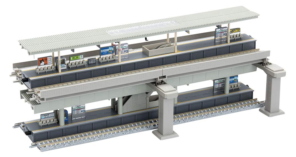 Tomytec Tomix N Spur Hochbahn-Erweiterung mit zwei Gleisen 91044 Modellbauzubehör