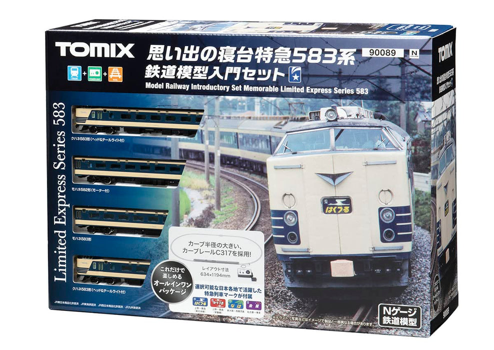 Tomytec Tomix N Gauge 583 Series 90089 Sleeper Express Model Set