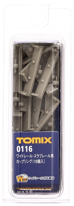 Tomytec Tomix N Gauge Wide Slab Rail Coupling - 16 Pieces Railway Model