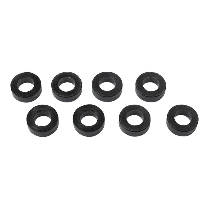 Lot de 8 entretoises M3 en Delrin noir de 2,0 mm d'épaisseur pour Tamiya Top Line