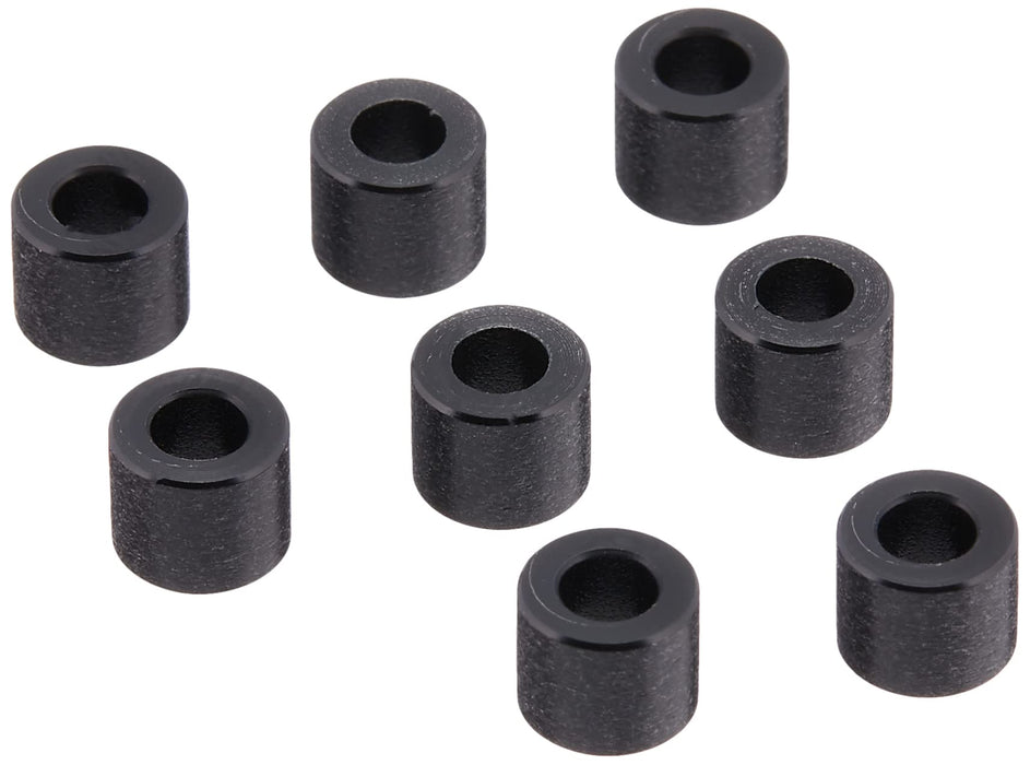 Entretoises en Delrin noires Tamiya Top Line M3.0 épaisseur 5,0 mm Lot de 8