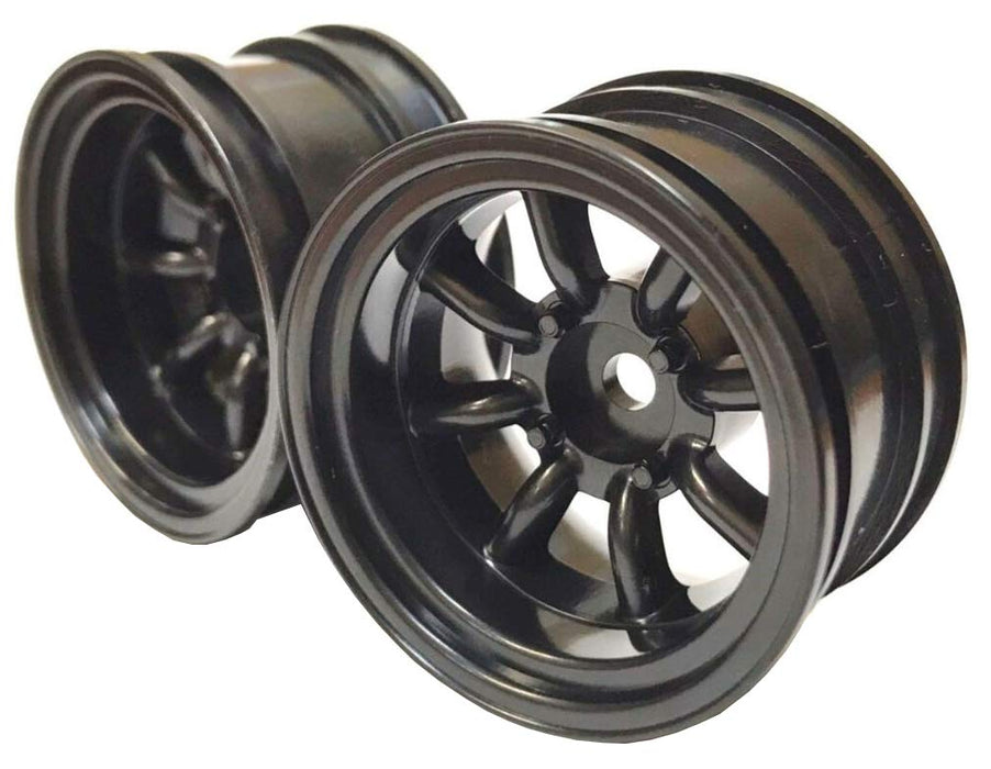 Tamiya Mini 8mm Offset Deep Face Black Watanabe Wheel - Top Line Tmw-081Bk