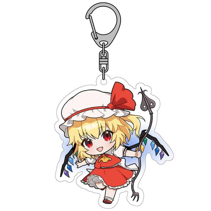 Touhou Project Acrylic Keychain Flan Design Crystal Clear