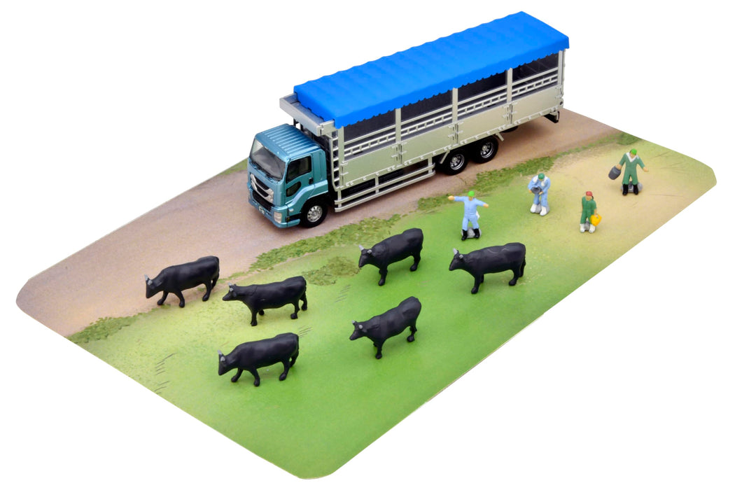 Tomytec Truck Collection Livestock Transport Set A with Livestock Figures Japan- Japan Figure Store - #1 Bring To You The Best Japanese Goods
