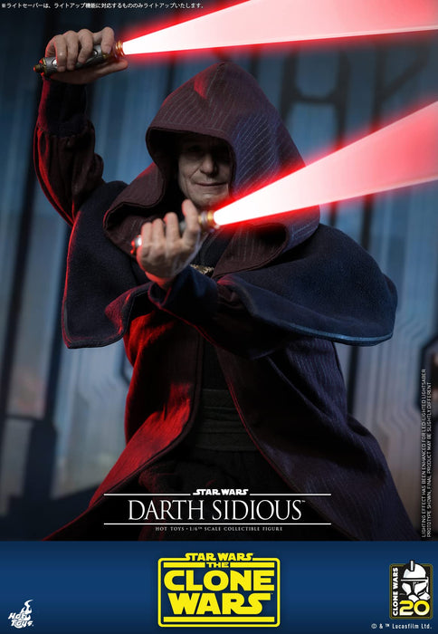 Hot Toys Darth Sidious 1/6 Scale Figure from Star Wars The Clone Wars Series
