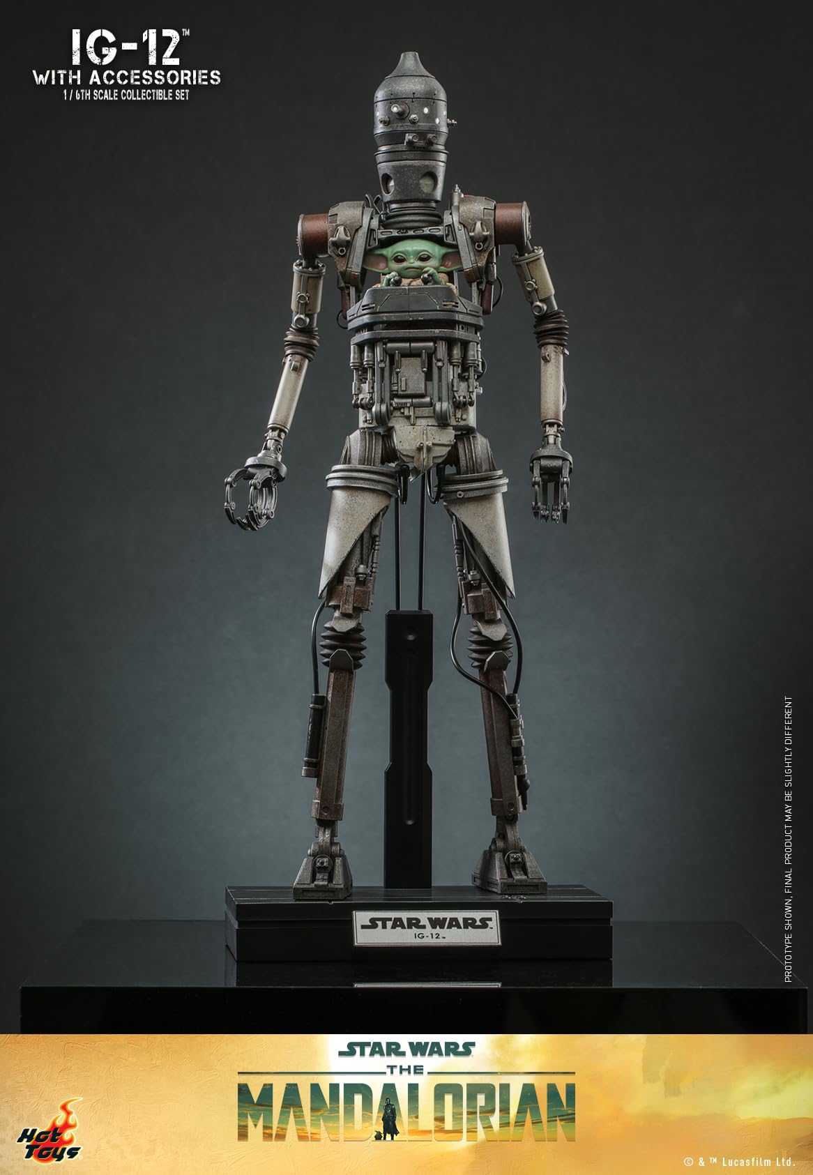 Hot Toys TV Masterpiece The Mandalorian IG-12 1/6 Scale Figure Set