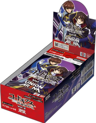 Herds Union Arena Trading Card Booster Box Code Geass Vol.2 Japanese Ver.