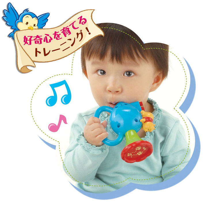 Jouet musical pour bébé Winnie l'ourson de Takara Tomy avec trompette pour nourrissons