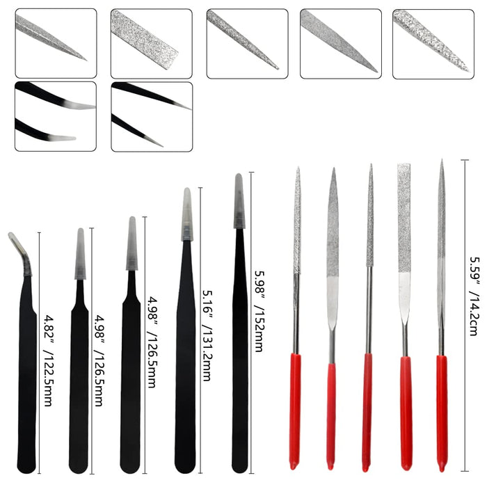 Wmycongcong 31-Piece Plastic Model Tools Set for Beginners and Hobbyists