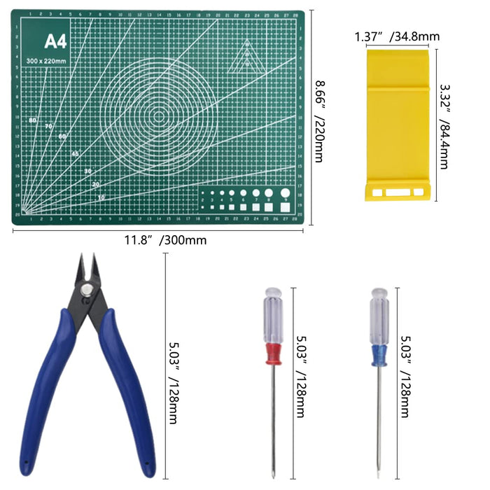 Wmycongcong 31-Piece Plastic Model Tools Set for Beginners and Hobbyists