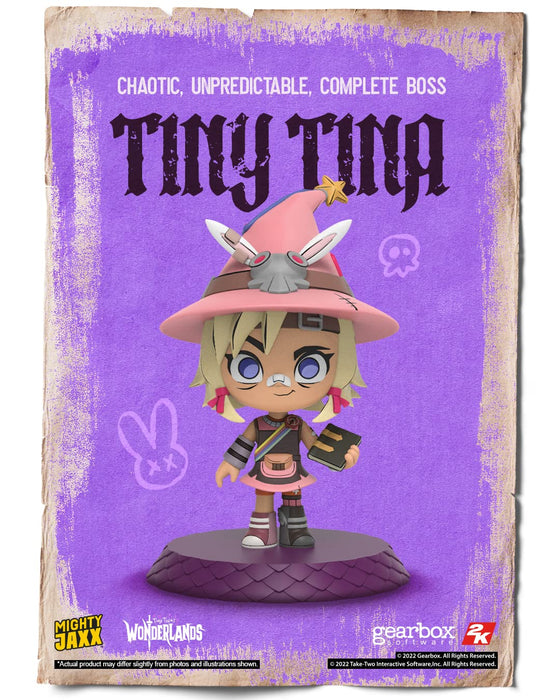 Mighty Jaxx Tiny Tina 4 Inch Vinyl Figure from Wonderlands Collection