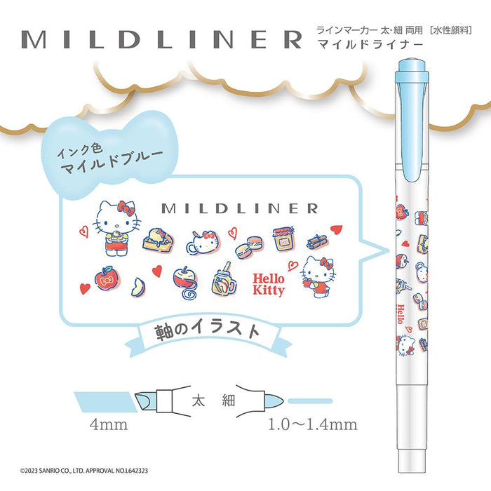 Zebra Mildliner Highlighter 5-Color Set Hello Kitty 50th Anniversary Design