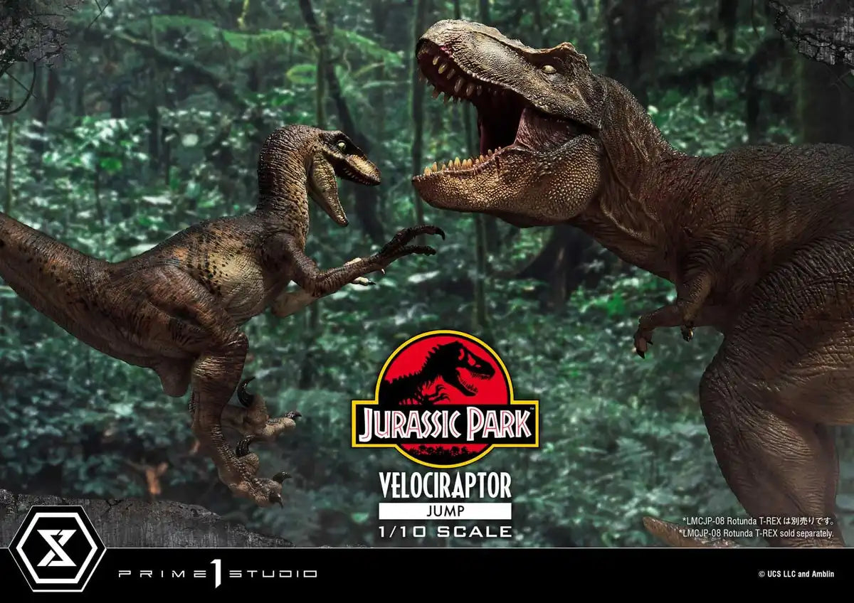 Prime 1 Studio Jurassic Park Velociraptor Jump Collectible Figure