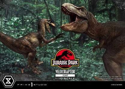 Prime 1 Studio Jurassic Park Velociraptor Jump Collectible Figure