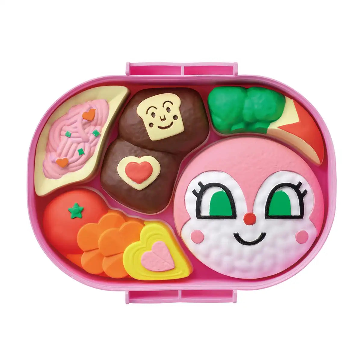 あんぱんまん☆ メナードTK4点セット Sega Anpanman Bento Puzzle Dokin Chan Hamburger Set for Kids