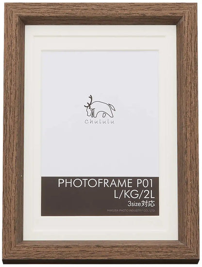 Hakuba Chululu Photo Frame Brown for L Kg 2L Size - Fchl-P01Br Compatible- Japan Figure Store - #1 Bring To You The Best Japanese Goods