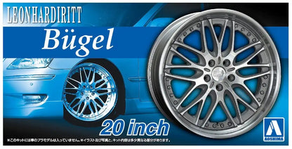AOSHIMA Tuned Parts 1/24 Leonhardiritt Bugel 20Inch Tire & Wheel Set- Japan Figure Store - #1 Bring To You The Best Japanese Goods