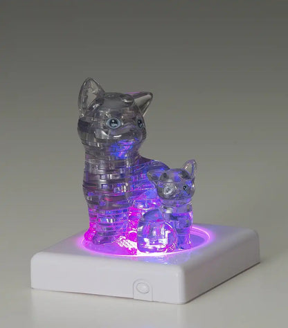 Beverly Crystal Puzzle Cat Black 50156 Japanese Animal 3D Puzzle Block Toys- Japan Figure Store - #1 Bring To You The Best Japanese Goods