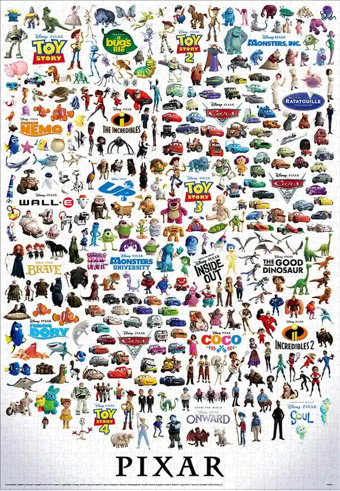 Tenyo 1000pc Pixar Jigsaw Puzzle 51x73.5cm- Japan Figure Store - #1 Bring To You The Best Japanese Goods