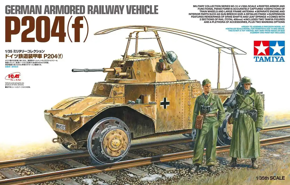 TAMIYA 32413 German Armored Railway Vehicle 204 F 1/35 Scale Kit