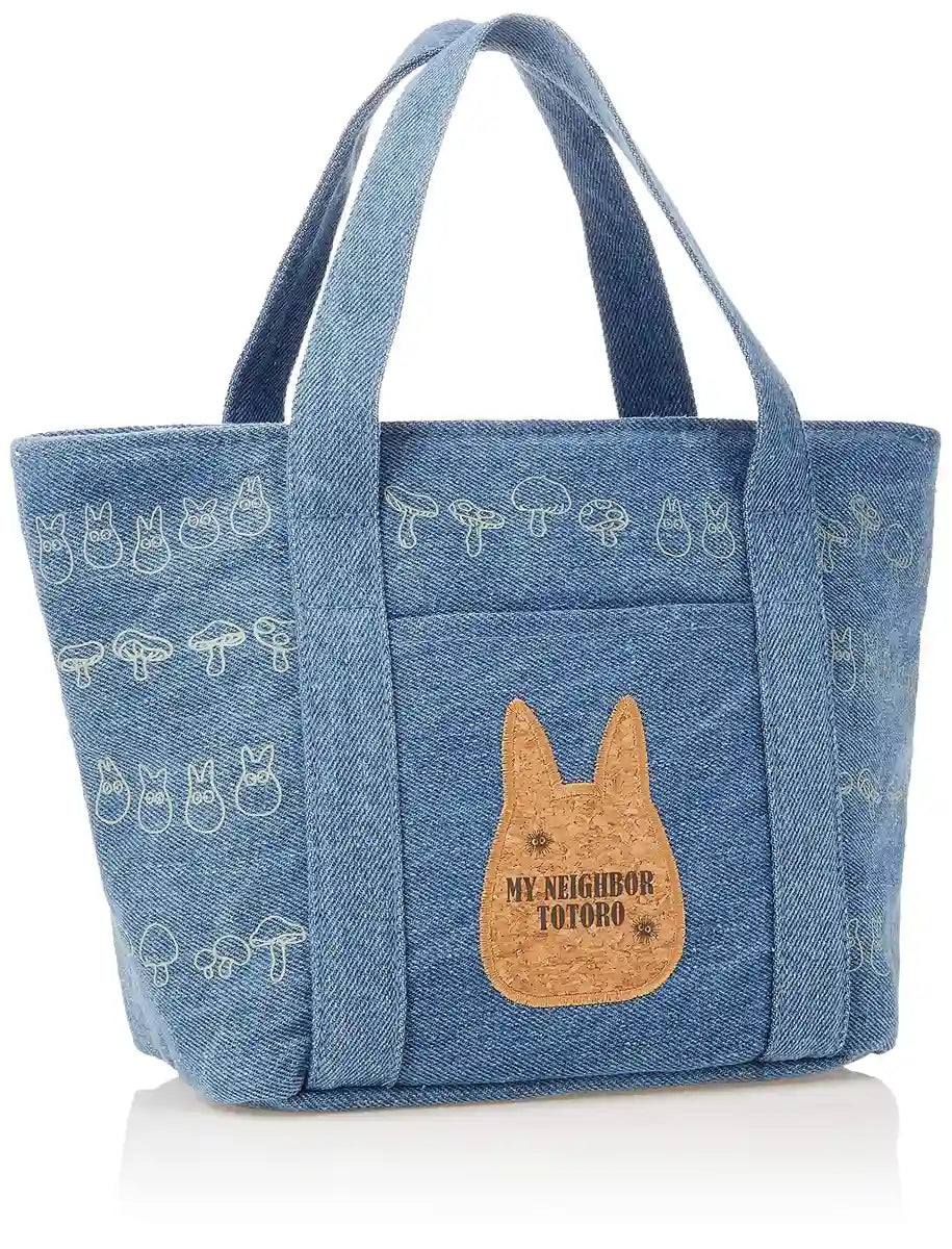 SKATER Studio Ghibli My Neighbor Totoro Denim Lunch Bag- Japan Figure Store - #1 Bring To You The Best Japanese Goods