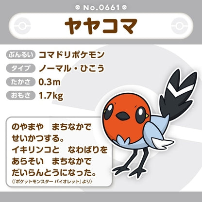 661 ぬいぐるみ Pokémon fit ヤヤコマ