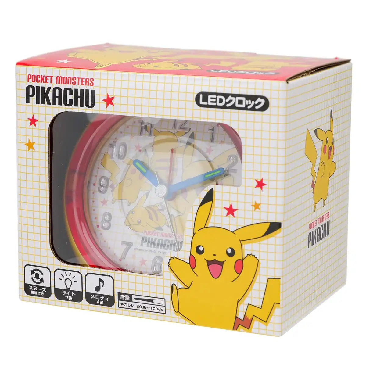 T'S FACTORY Pokemon Led Alarm Clock Pikachu Yellow- Japan Figure Store - #1 Bring To You The Best Japanese Goods