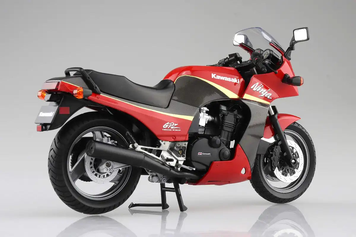 AOSHIMA Skynet 1/12 Kawasaki Gpz900R Red/Gray Finished Model- Japan Figure Store - #1 Bring To You The Best Japanese Goods