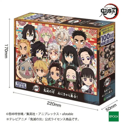 EPOCH 26-902 Jigsaw Puzzle Demon Slayer: Kimetsu No Yaiba Mini Characters 100 L-Pieces- Japan Figure Store - #1 Bring To You The Best Japanese Goods