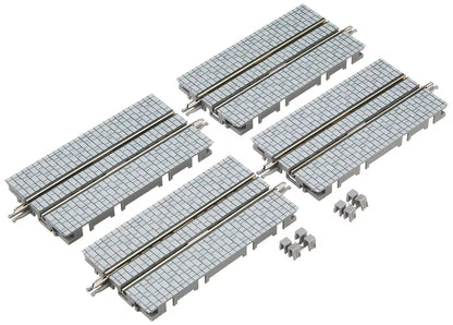 Tomytec Tomix N Gauge Cobblestone Railway Model - 4 Pack S70-WT-S Tram Rail Set- Japan Figure Store - #1 Bring To You The Best Japanese Goods