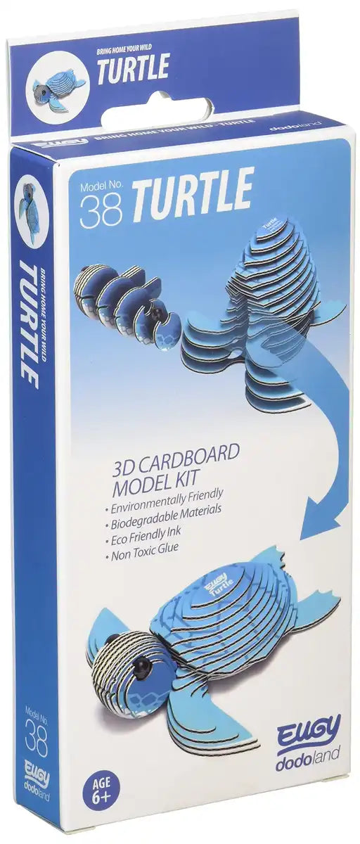 A-ZONE Eugy Turtle 3D Cardboard Model Kit- Japan Figure Store - #1 Bring To You The Best Japanese Goods