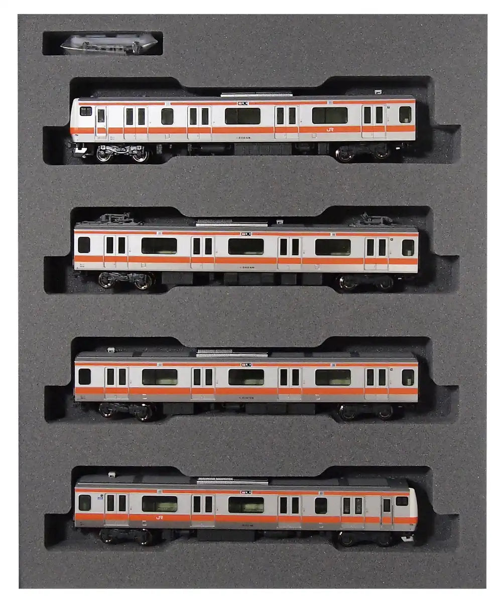 Kato N Gauge E233 Series 4-Car Addition Railway Model Train Set Chuo Line 10-1474- Japan Figure Store - #1 Bring To You The Best Japanese Goods