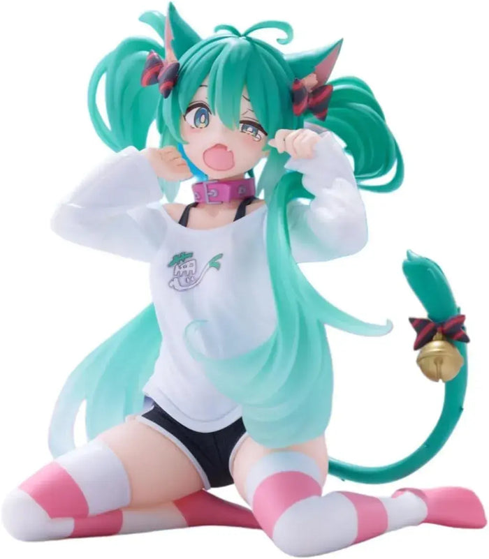 Amusement Prize Hatsune Miku Desktop Cute Cat Ears Figure
