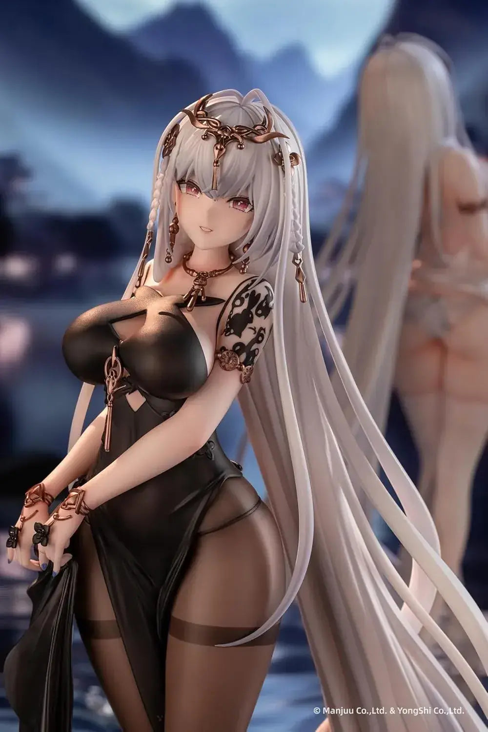 Anigame Azur Lane Emden White Black Figure Set 1 6 Scale