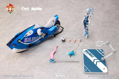 Animester Nuclear Gold Reconstruction Bike Set 1/12 Scale PVC ABS