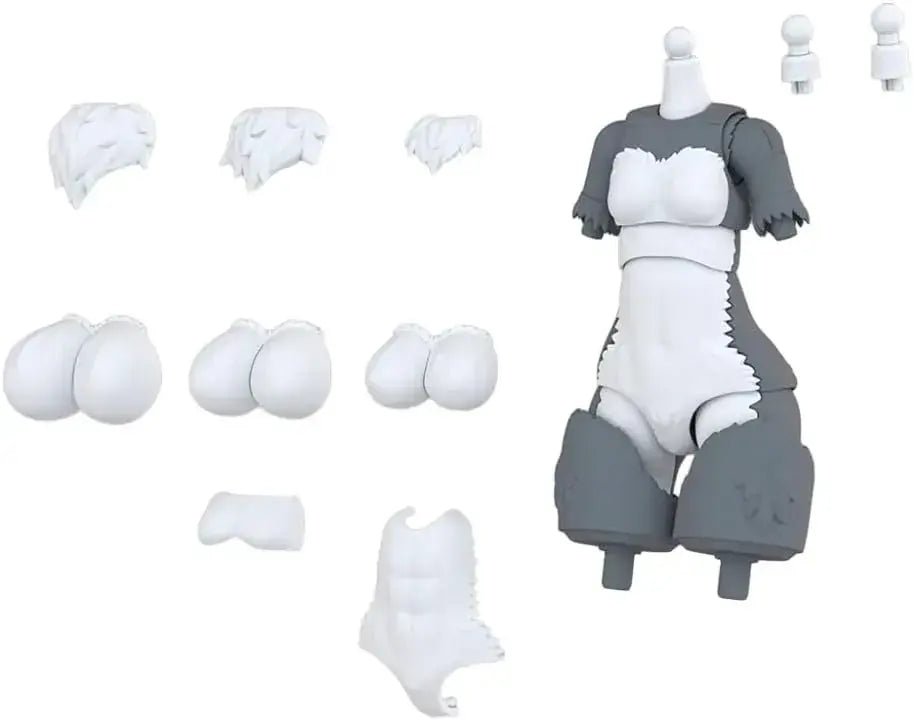 Aoshima Kemo Plastic Body Parts Set 01 Gray Wolf ABS