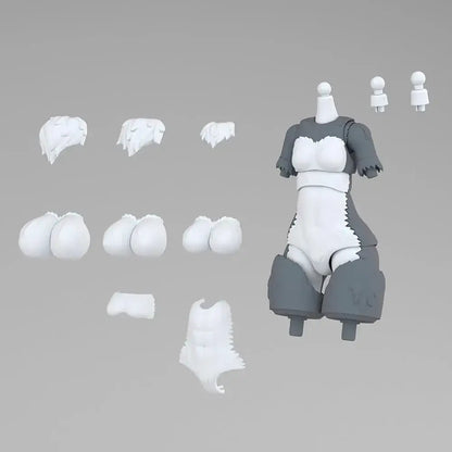 Aoshima Kemo Plastic Body Parts Set 01 Gray Wolf ABS