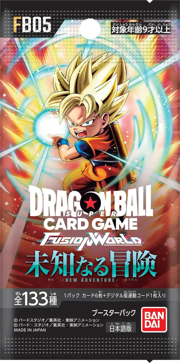 Dragon Ball Super Fusion World New Adventure FB05 Japanese Booster Box Dragon Ball Super Fusion World New Adventure FB05 Japanese Booster Box