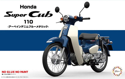 FUJIMI 12Nx-1 Honda Super Cub 110 Urbane Denim Blue Metallic 1/12 Scale Pre-Painted Kit- Japan Figure Store - #1 Bring To You The Best Japanese Goods