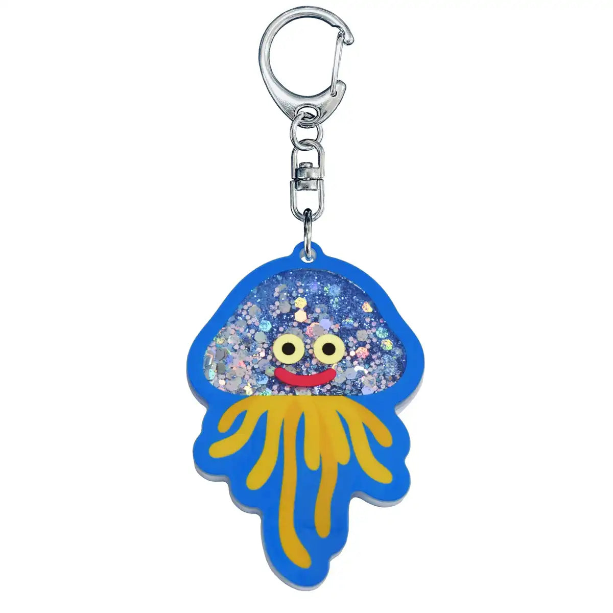 Square Enix Smile Slime Sparkling Glitter Keychain - Hoimi Slime Edition