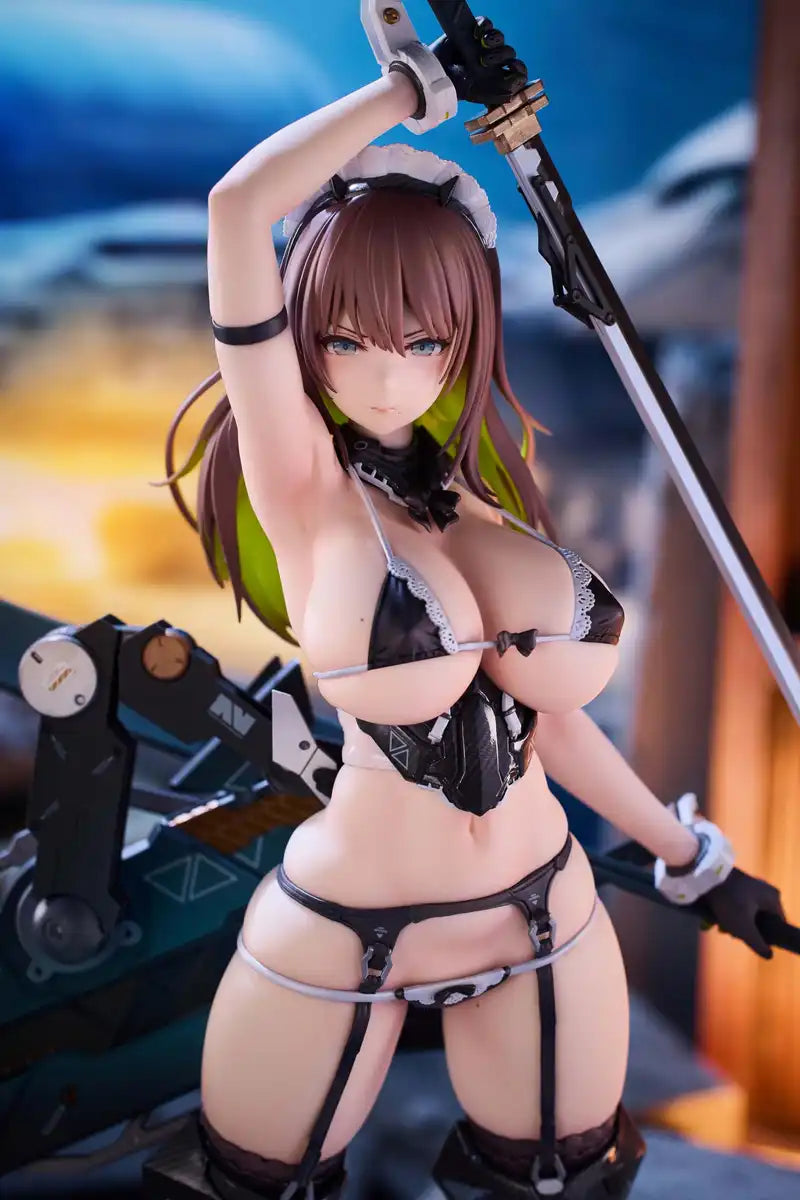 Alphamax Pixel Philia Meido-Busou Blade 1/7 Figure by Nidy 2D Stunning Details- Japan Figure Store - #1 Bring To You The Best Japanese Goods