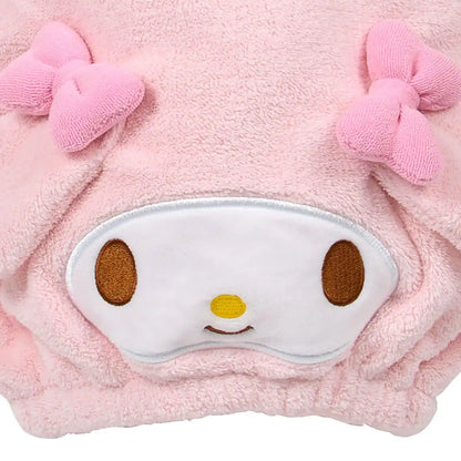 Sanrio My Melody Face-Shaped Cap Towel for Adults Polyester Blend