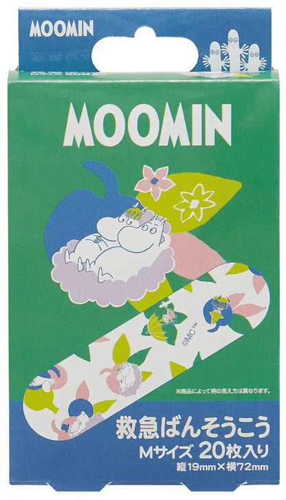 Skater Moomin Medium Size First Aid Bandages 20 Pieces - Made in Japan- Japan Figure Store - #1 Bring To You The Best Japanese Goods