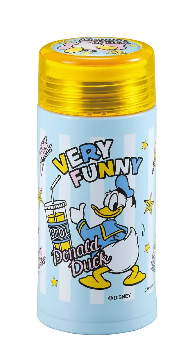 Pearl Kinzoku Mug Bottle Donald Duck/Pop 200Ml Lightweight Slim Personal Bottle Disney Ma-2284- Japan Figure Store - #1 Bring To You The Best Japanese Goods
