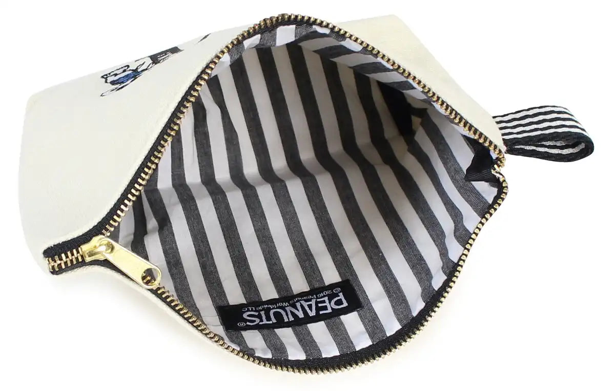 SHOBIDO Snoopy Initial Pouch M- Japan Figure Store - #1 Bring To You The Best Japanese Goods