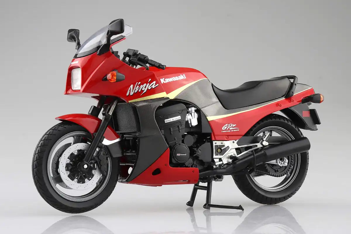 AOSHIMA Skynet 1/12 Kawasaki Gpz900R Red/Gray Finished Model- Japan Figure Store - #1 Bring To You The Best Japanese Goods