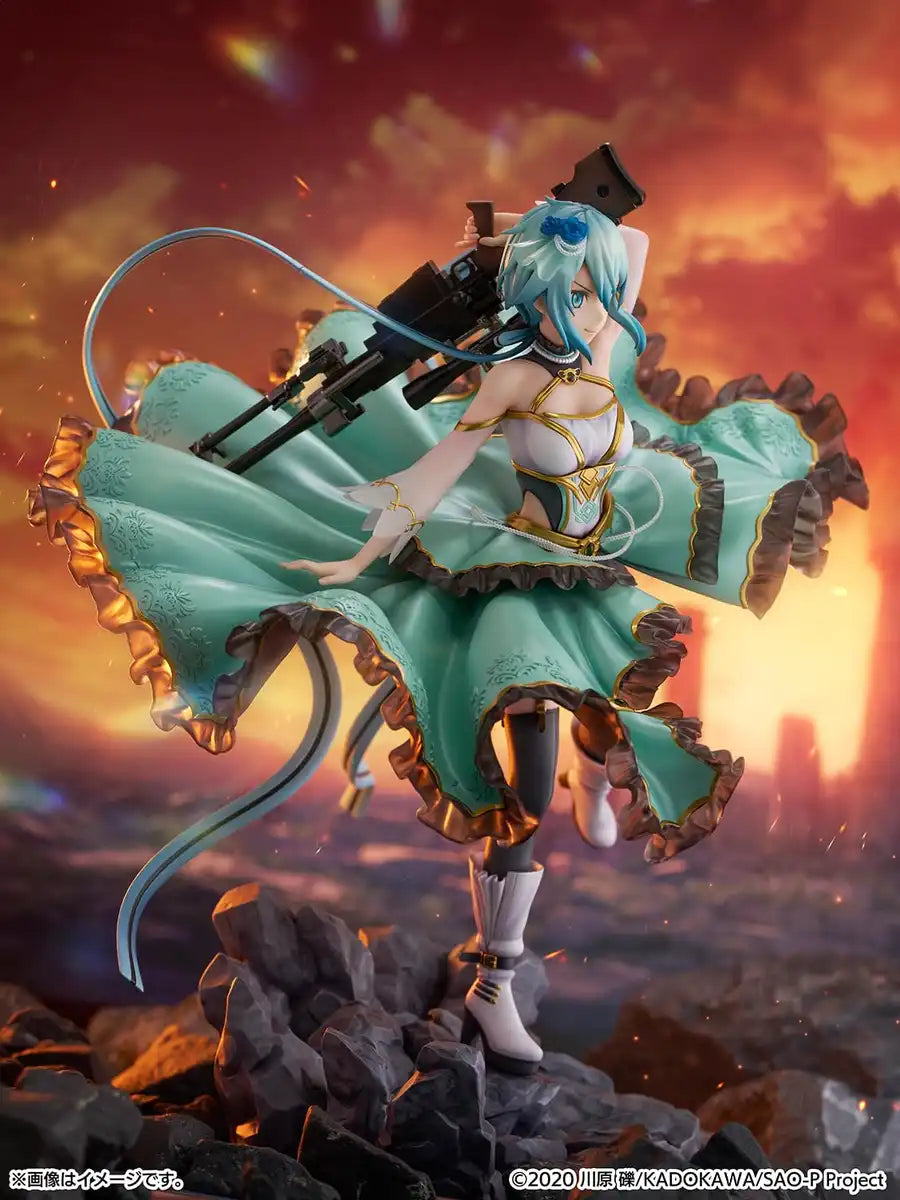 Stream Made-To-Order Sword Art Online Sinon Crystal Dress 1/7 Scale Figure- Japan Figure Store - #1 Bring To You The Best Japanese Goods