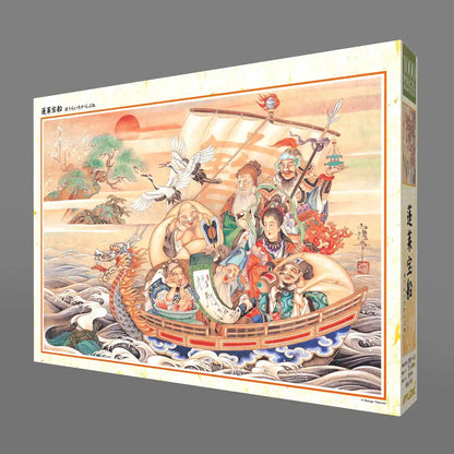 APPLEONE Jigsaw Puzzle 1000-814 Japanese Art Hakuga Takeuchi Seven Lucky Gods 1000 Pieces- Japan Figure Store - #1 Bring To You The Best Japanese Goods