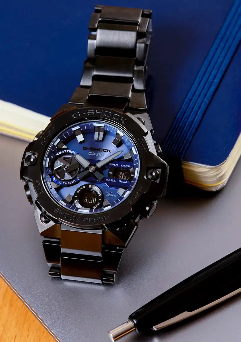 Casio G-Shock Gray Men's G-Steel Watch with Smartphone Link Carbon Core Guard Structure - Gst-B400Bd-1A2Jf- Japan Figure Store - #1 Bring To You The Best Japanese Goods